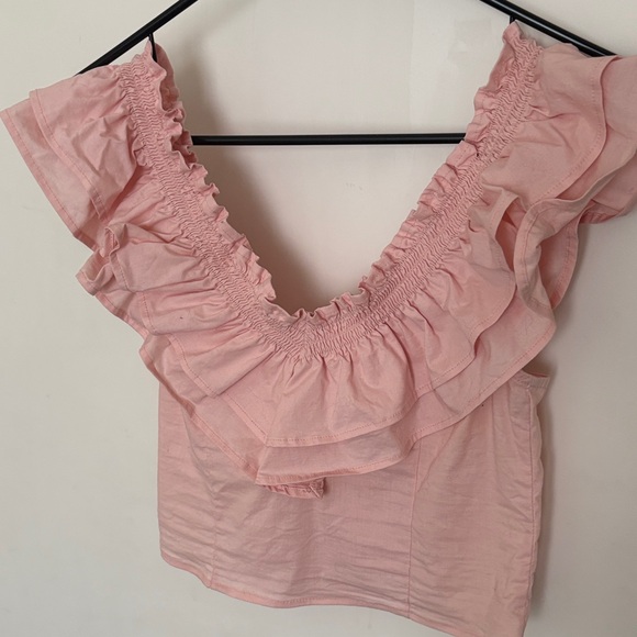 Wild Fable Pink Ruffled Blouse - Picture 4 of 5
